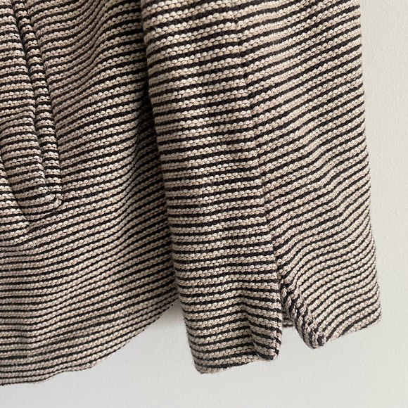 Cream Open Front Tweed Blazer - Picture 4 of 5